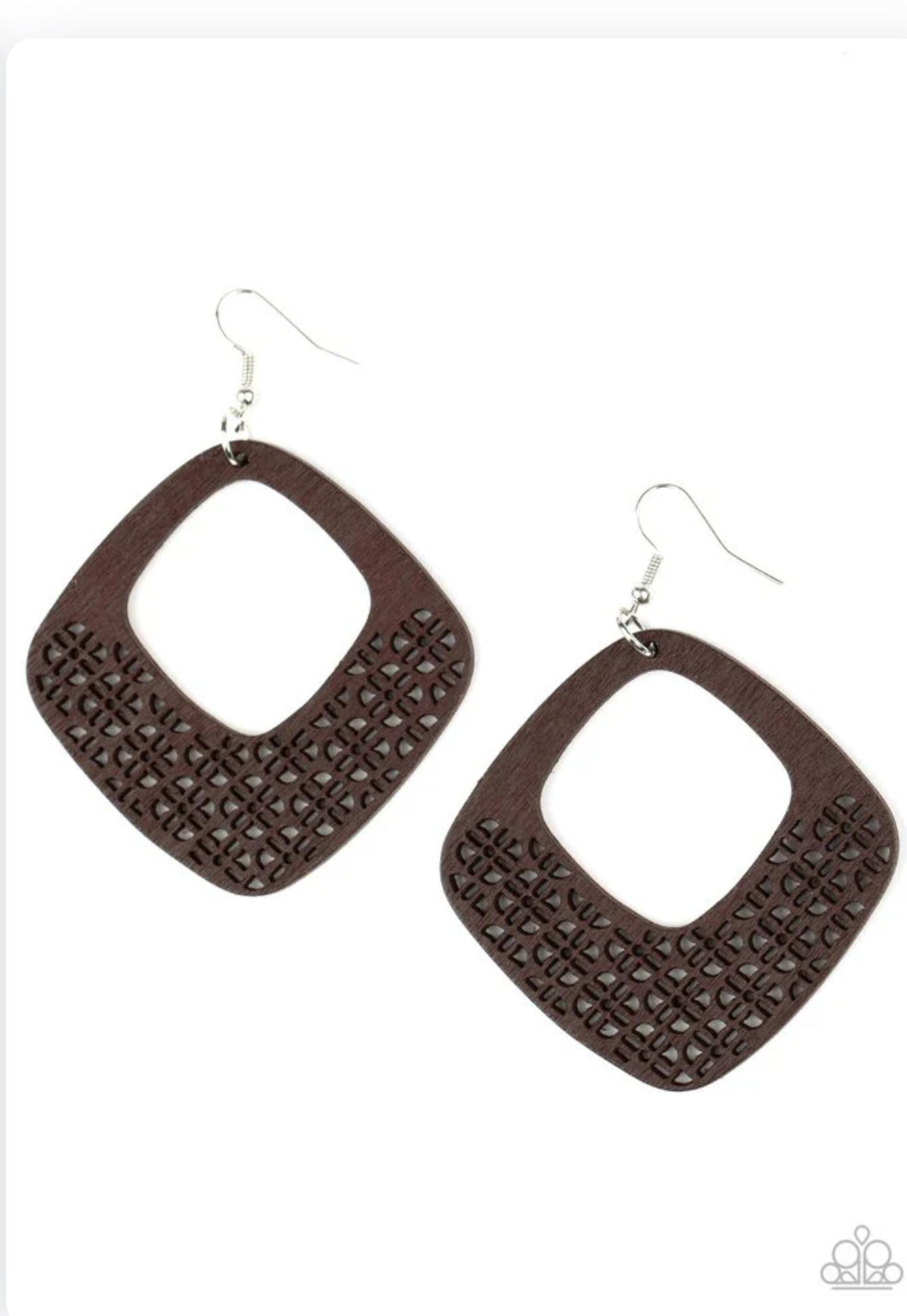 Wood you Rather Earrings - Brown