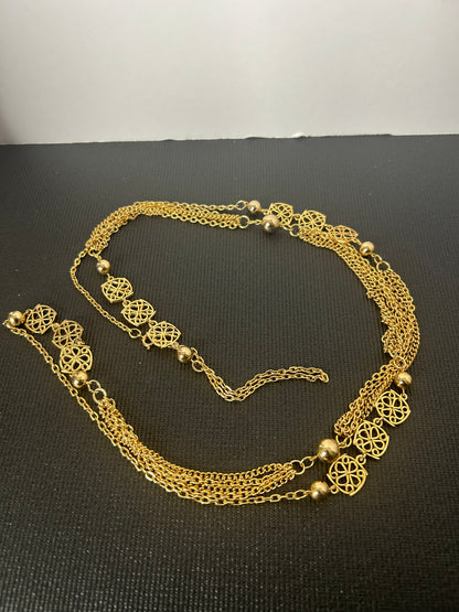 Filigree Layered Chain Necklace