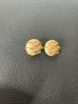 Vintage Signed Brush Earrings