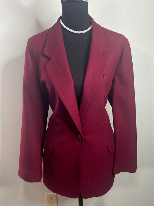 Talbots Burgundy Blazer