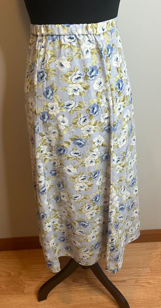 PL~ Covington Blue Floral Skirt