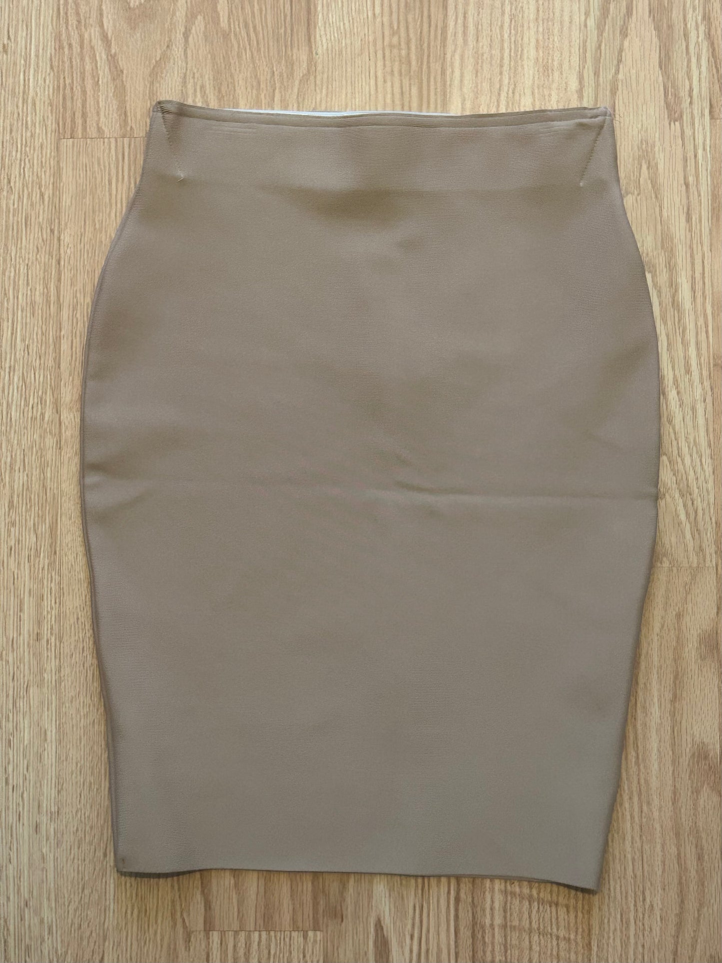 Tan Midi Skirt - Chocolate