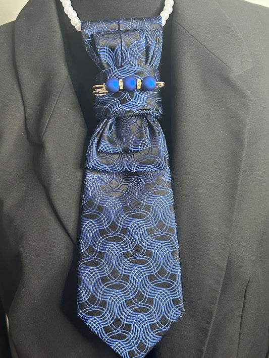 Pink Lady Silk Tie - Midnight