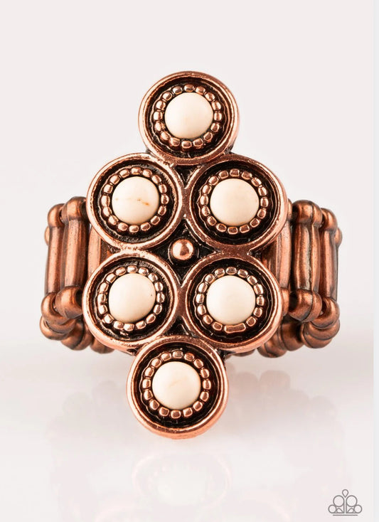 River Rock Rhythm Ring - Copper