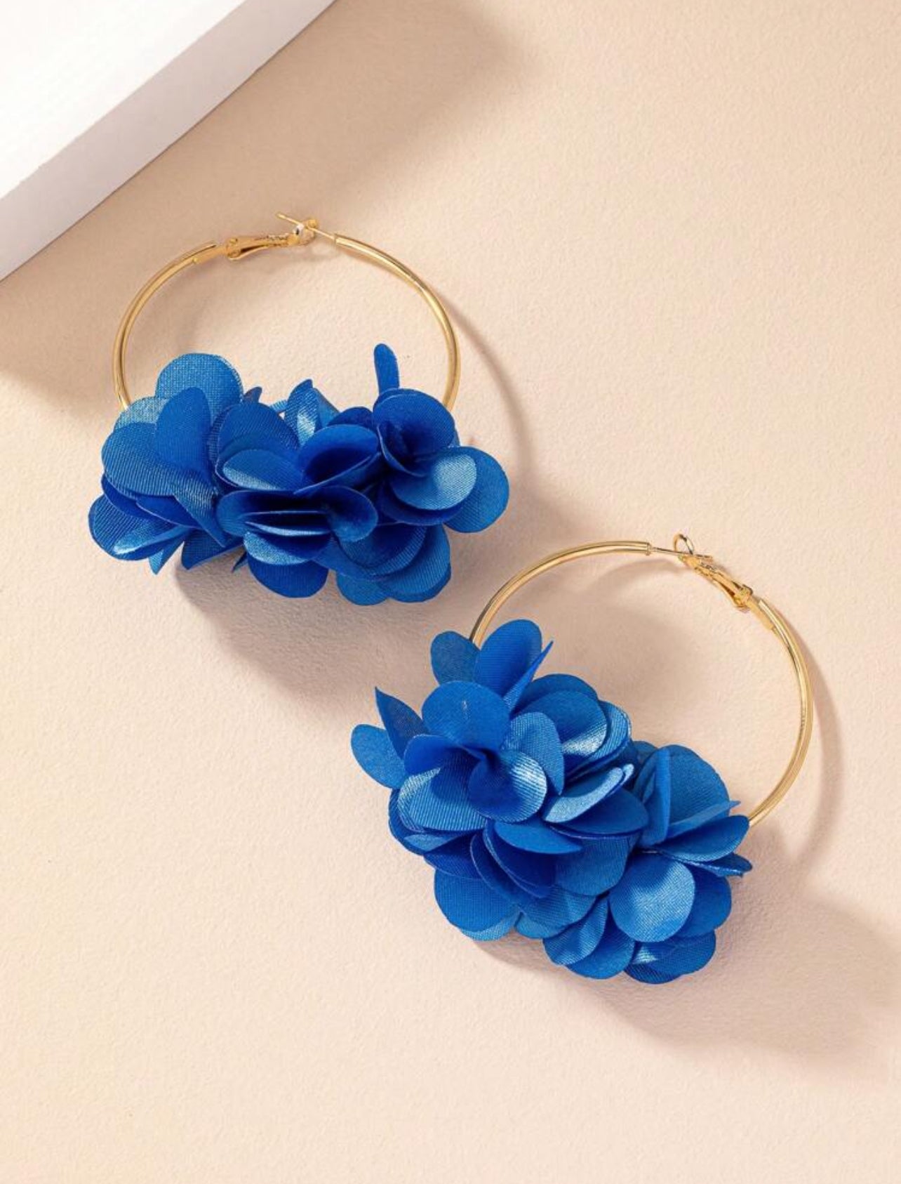 Floral Hoop Earrings