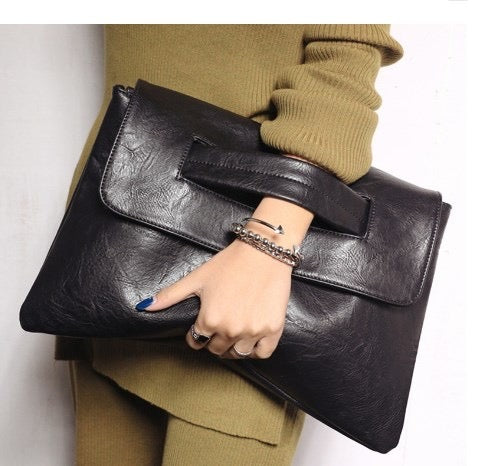 Magnetic Buckle Envelope Bag