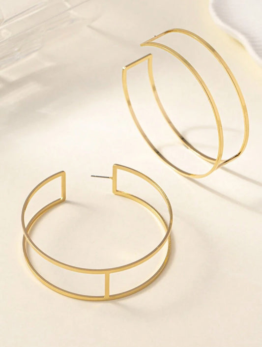 Hollow C Shape Earrings