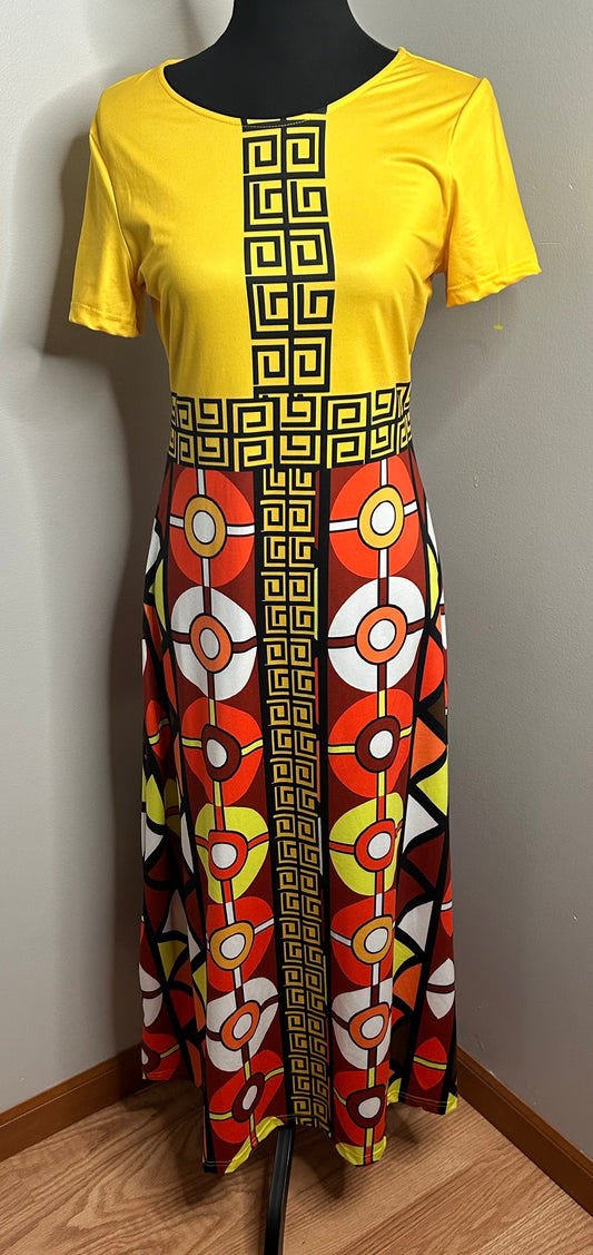 PL~ Shein Tribal Maxi Dress