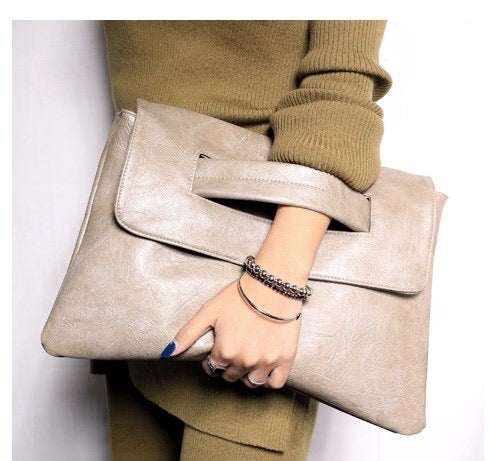 Magnetic Buckle Envelope Bag