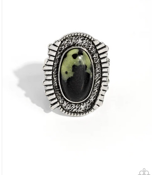 Terrazzo Trendsetter Ring -Green