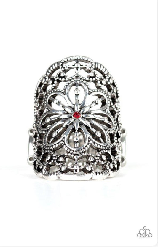 Majestic Mandala Ring - Red