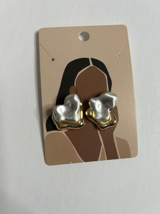 Double Rock Post Earrings