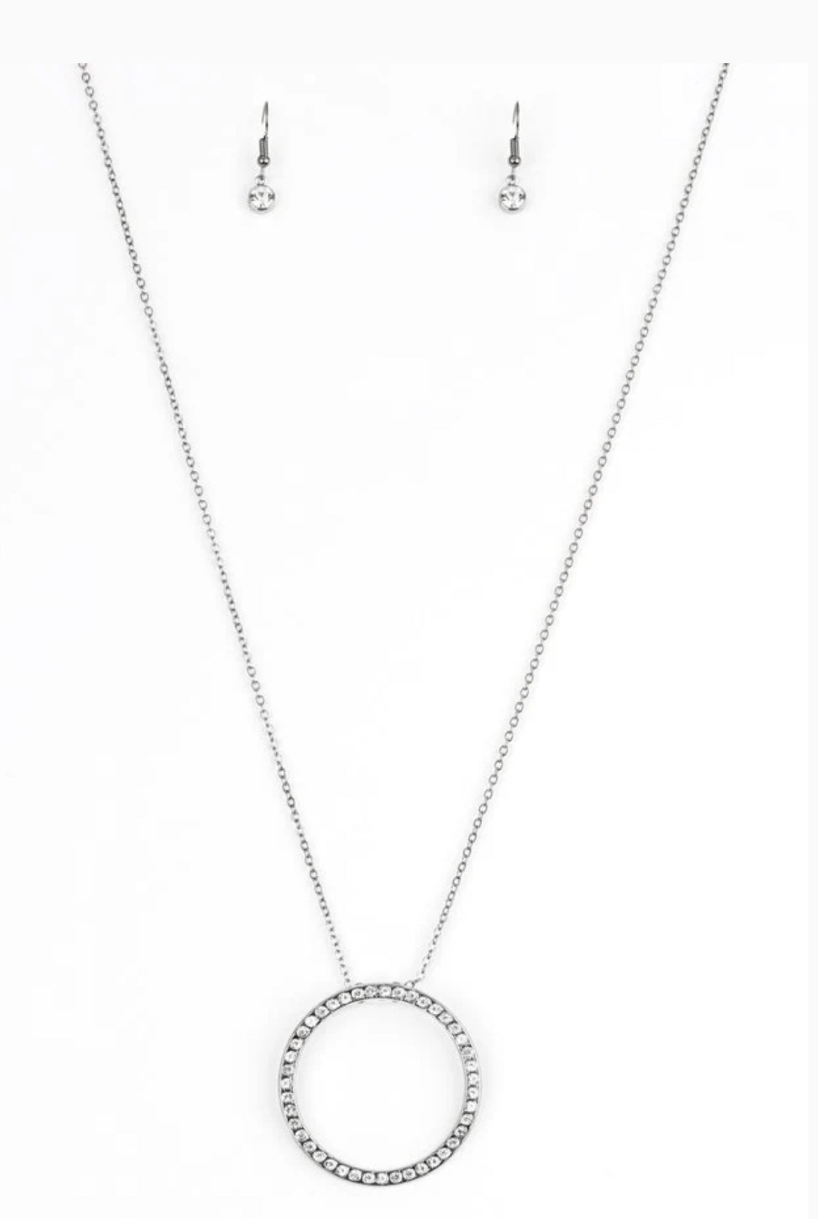 Center of Attention Necklace - Black