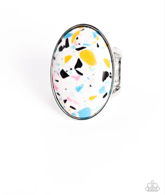 Terrazzo Tease Ring - White