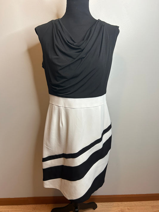 PL~ Studio O Blk/White Dress