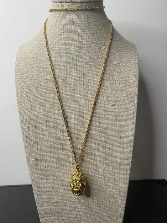 Vintage Joan Rivers Egg Necklace