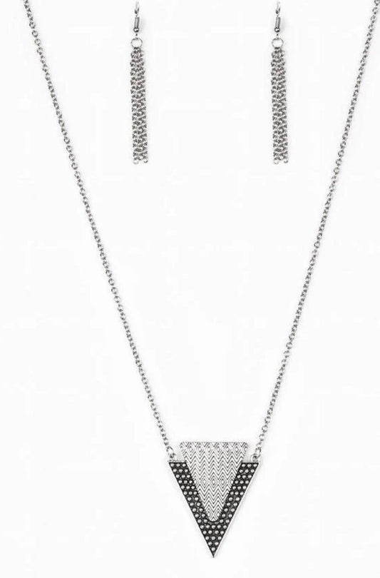 Ancient Arrow Necklace - Silver