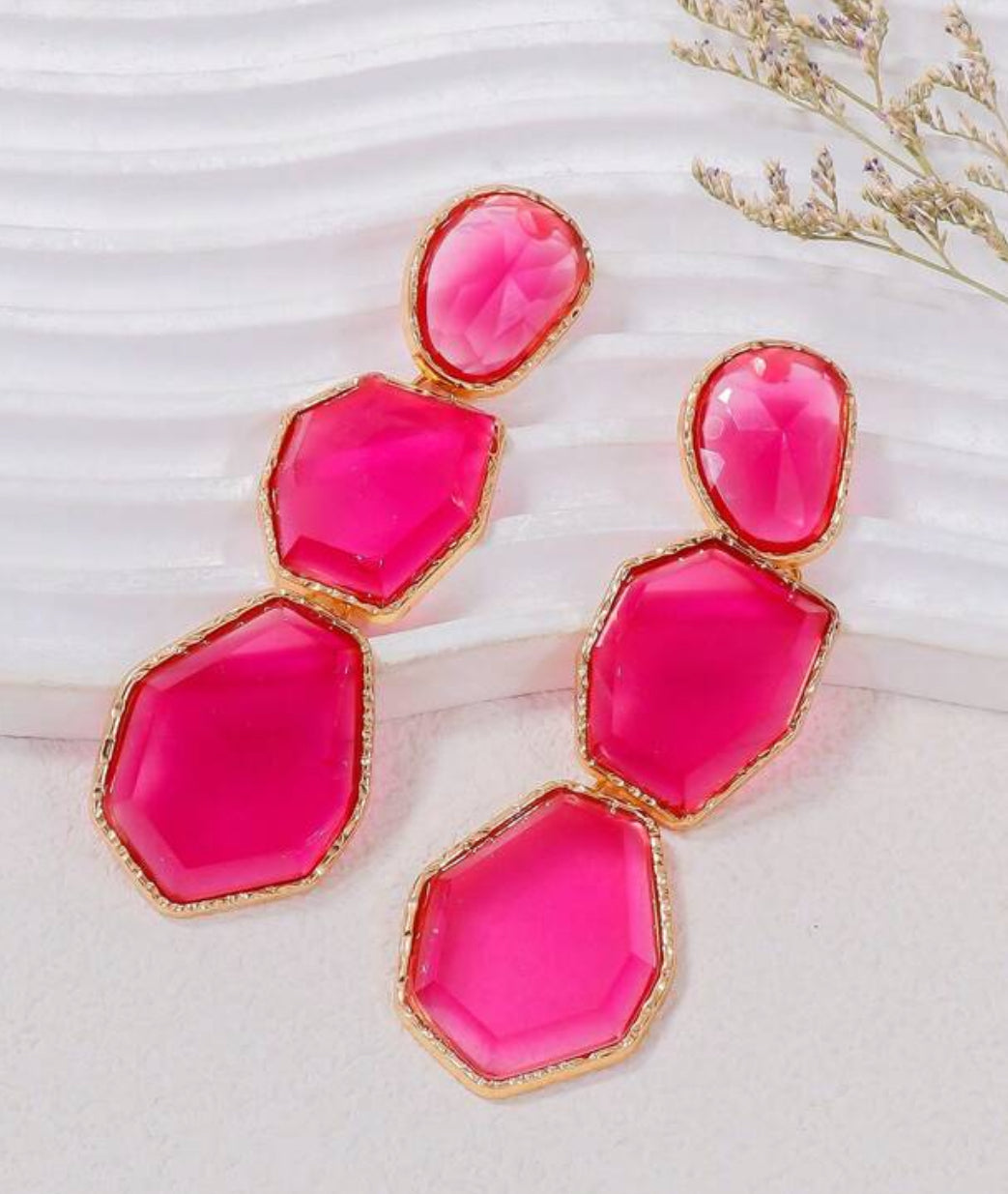 Acrylic Tiered Earrings