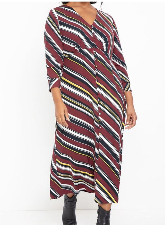 PL~ Striped Eloquii Dress