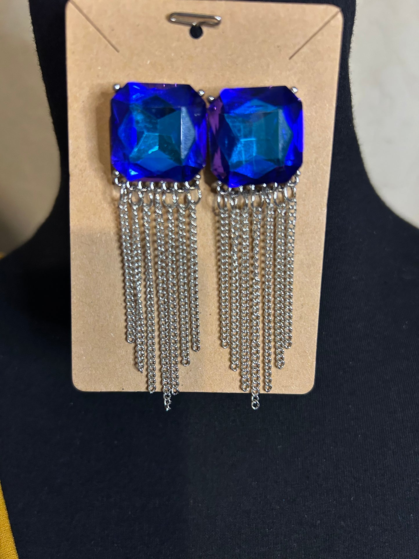 Supernova Novelty Earrings - Blue