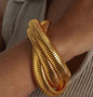 Stainless Steel Spring  Stackable Bracelet
