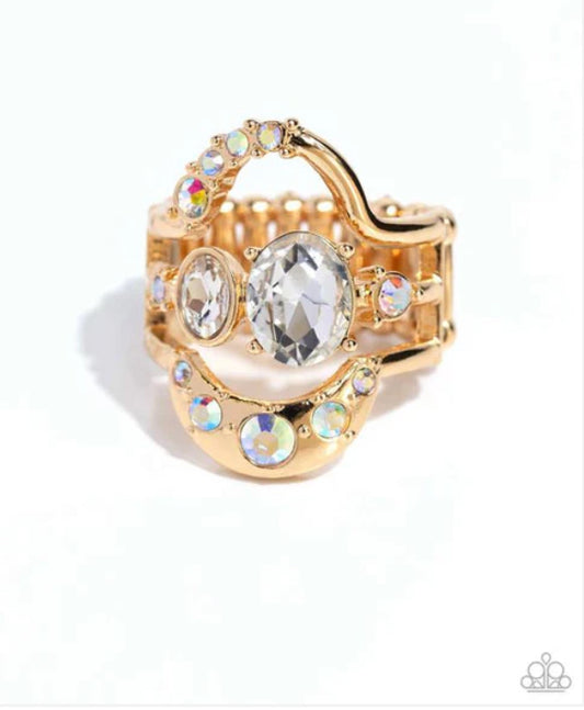 Shopaholic Statement Ring - Gold