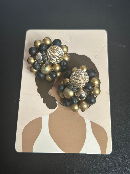 Vintage Cluster Style Earrings (clip on)