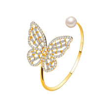 Load image into Gallery viewer, Butterfly Rhinestone Bangle
