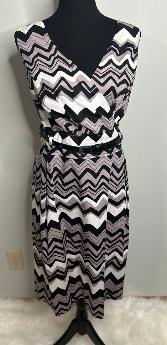 Disc. PL- Ashley Steward Zig Zag Dress