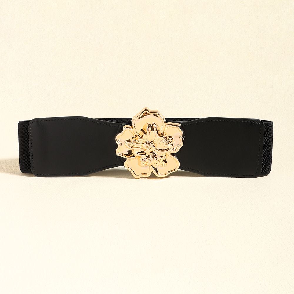 Leather Flower Belt