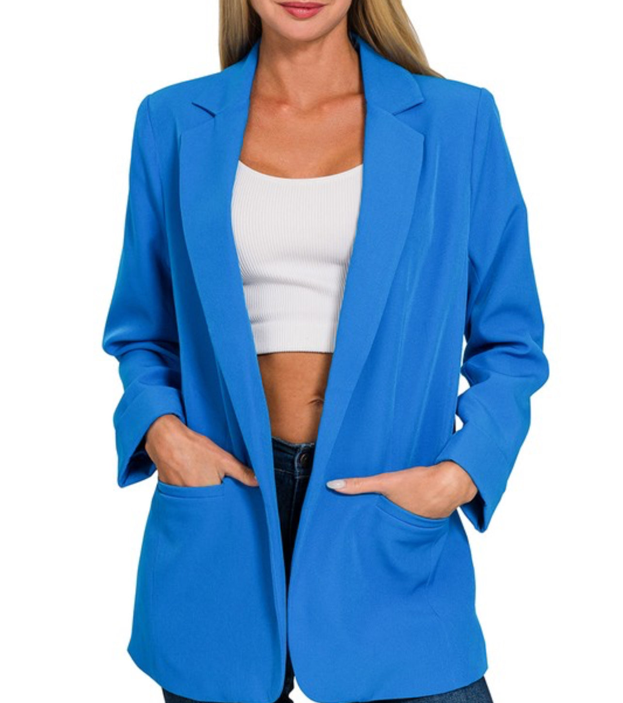 Open Front Classic Blazer