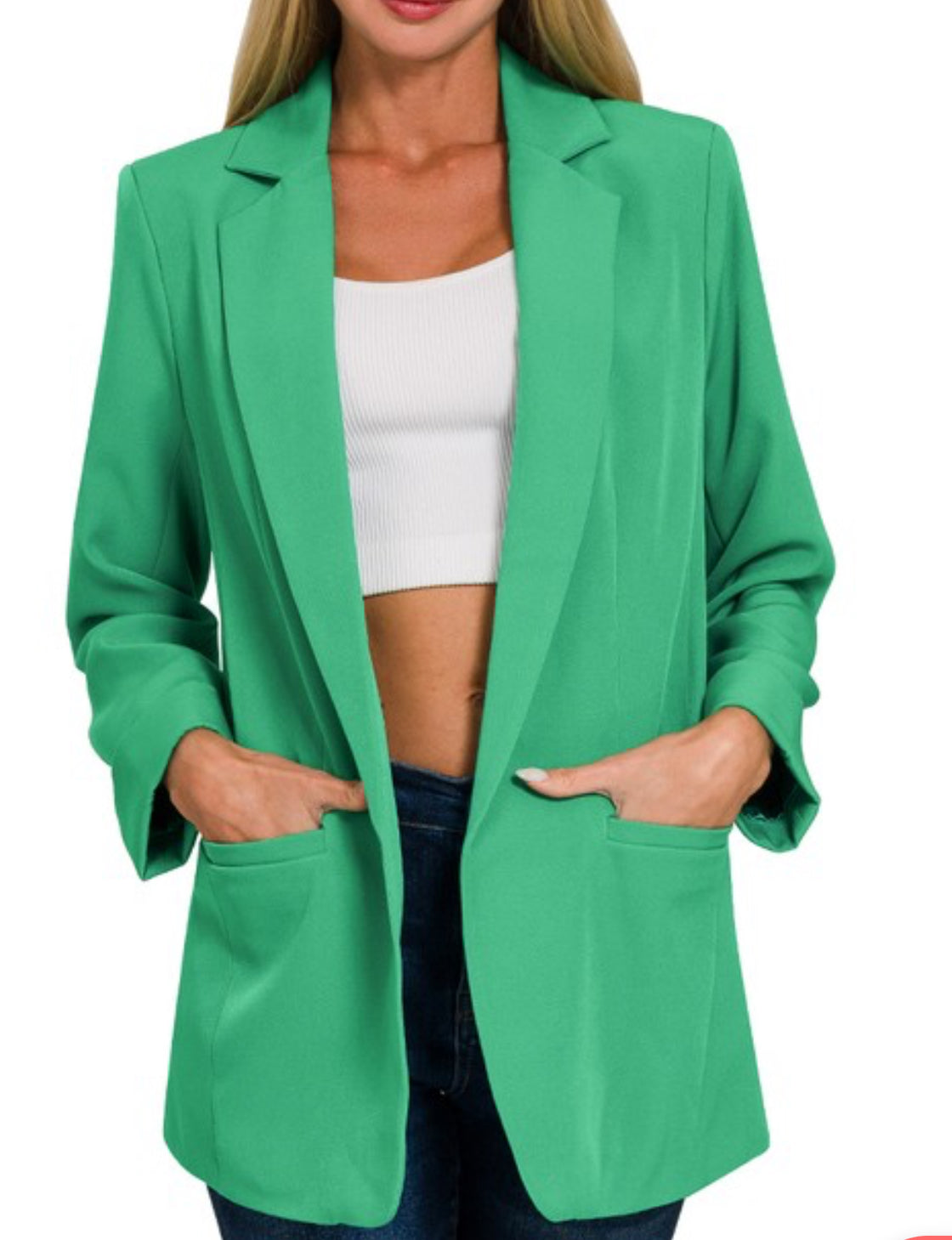 Open Front Classic Blazer