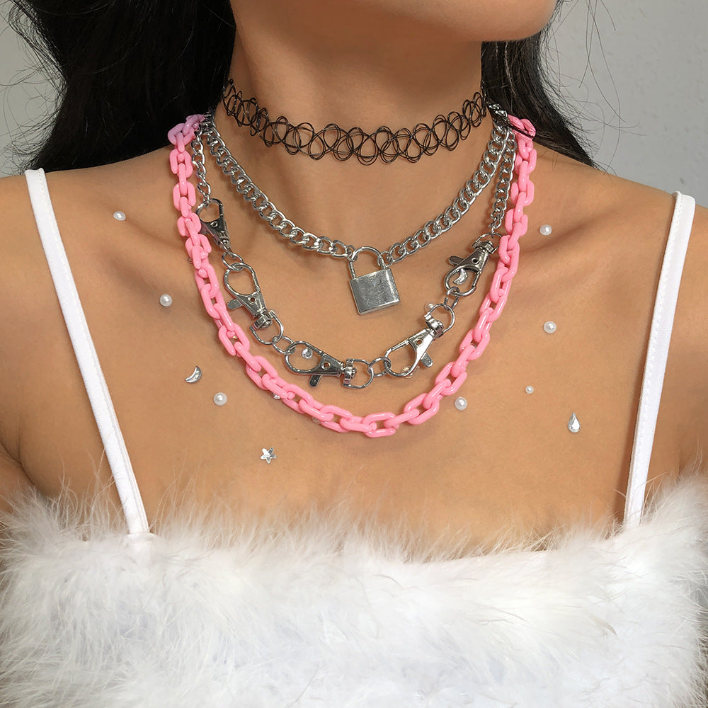 Punk Style Multi Layer Necklace