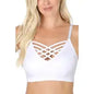 V Lattice Front Bralette