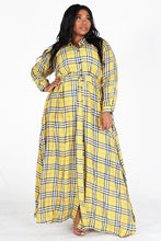 Load image into Gallery viewer, Plaid Maxi Dress 2
