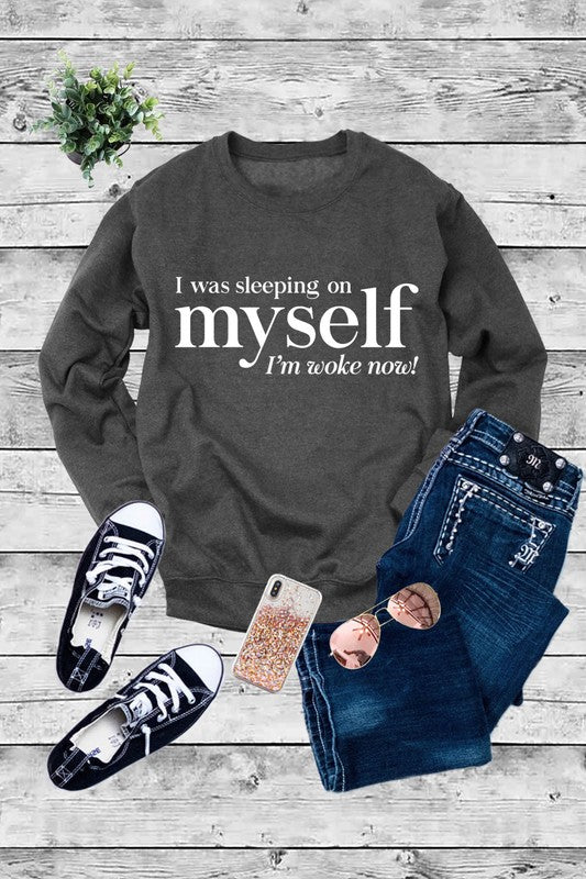 Sleeping on myself crewneck