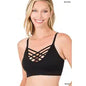 V Lattice Front Bralette